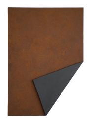 Faltung No 1_Rost-Eisenglimmer, 04/2025, Pigmente, Acryl auf MDF, 85 x 60 cm
