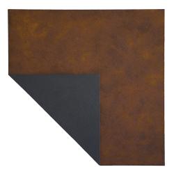 Q_Faltung#4_Rost-Eisenglimmer, 02/2026, Pigmente, Acryl auf MDF, 85 x 85 cm