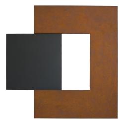 Q_Rost / Shift_Eisenglimmer I, 01/2023, Pigmente, Acryl auf MDF, 120 x 120 cm